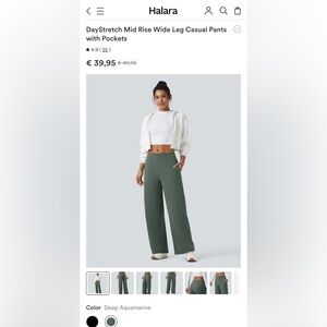 Halara Size Large NWT Women's Wide Leg Pants *see all photos/details